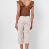 Beig Pleated Trousers - Western Era trousers for women