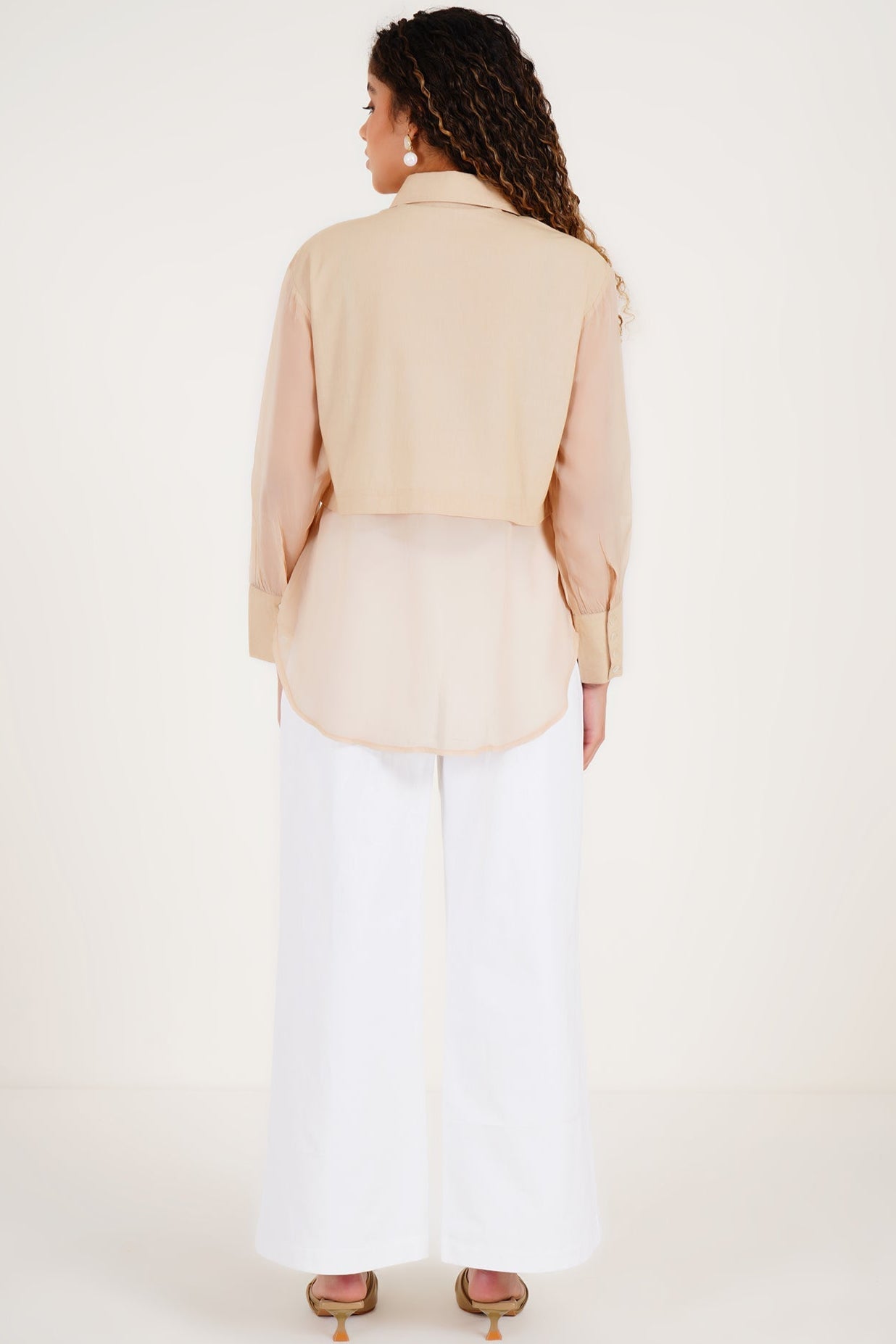 Beige Crystal Shirt - Western Era Tops for women