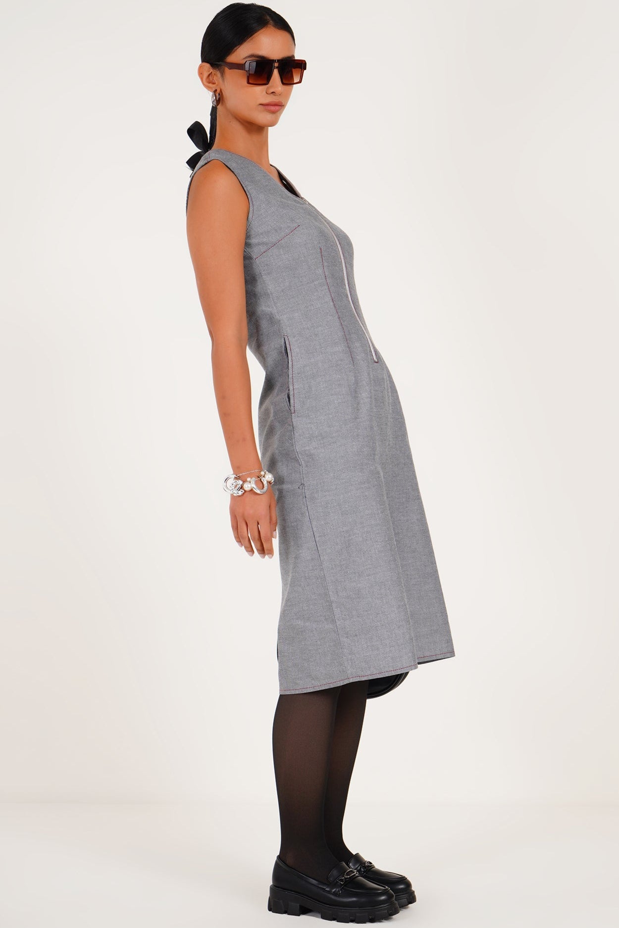 Chic Zip - Front Shift Dress - Western Era Dresses for women