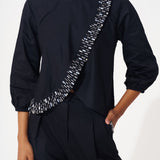 Cotton Co - ord Set with Embellished Border and Pocket - Western Era Cordset for women