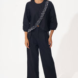 Cotton Co - ord Set with Embellished Border and Pocket - Western Era Cordset for women