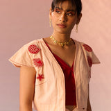 Crop Patch Embroidery Jacket - Western Era for women