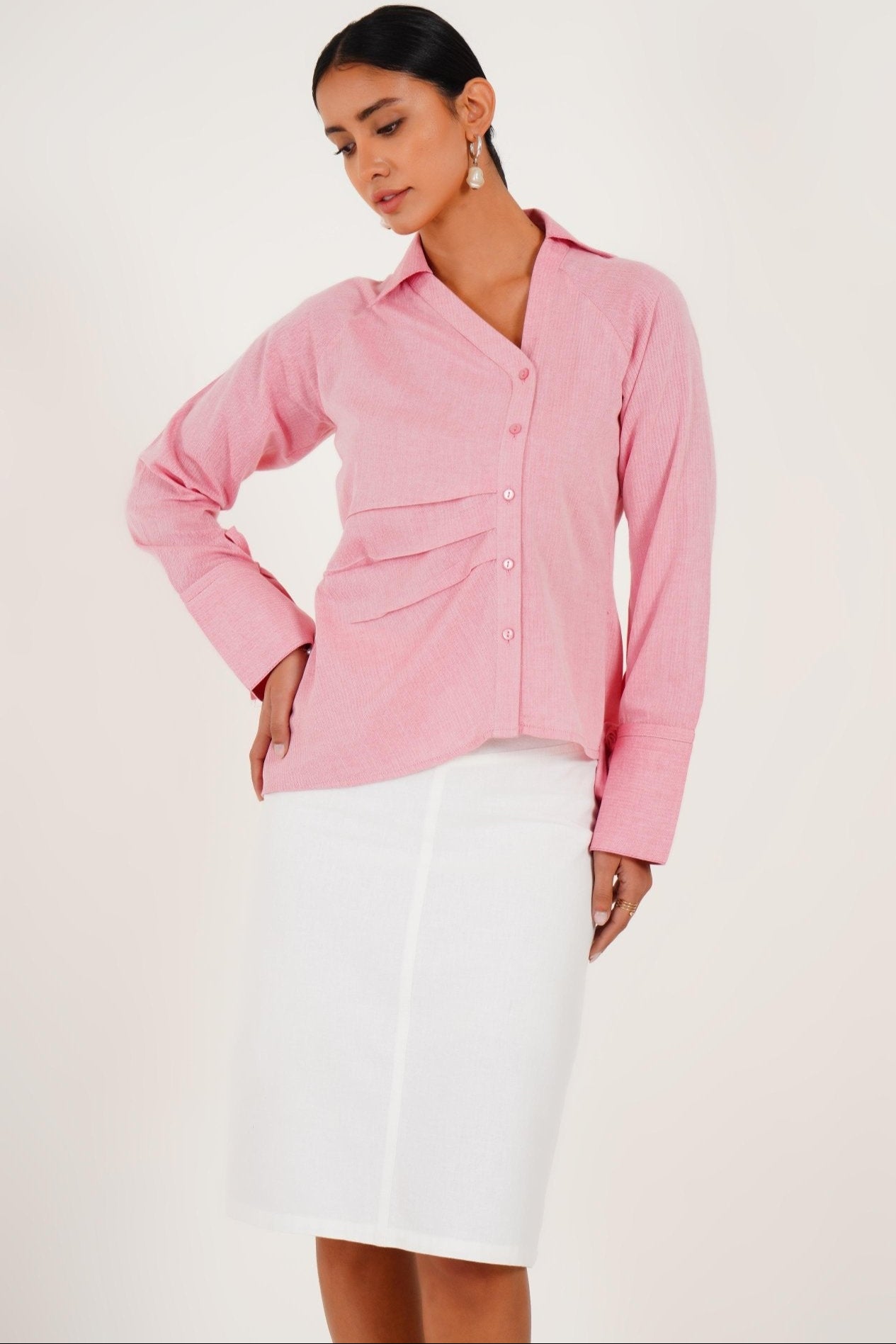 Deconstructed Pleated Top - Western Era Tops for women