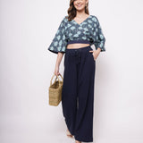 Elasticated waist straight fit trouser - Western Era trousers for women