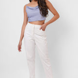 First Date Wear Sleeveless Blue Top With Back Bow - Western Era Tops for women