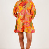 Foliage flared dress - Western Era Dresses for women