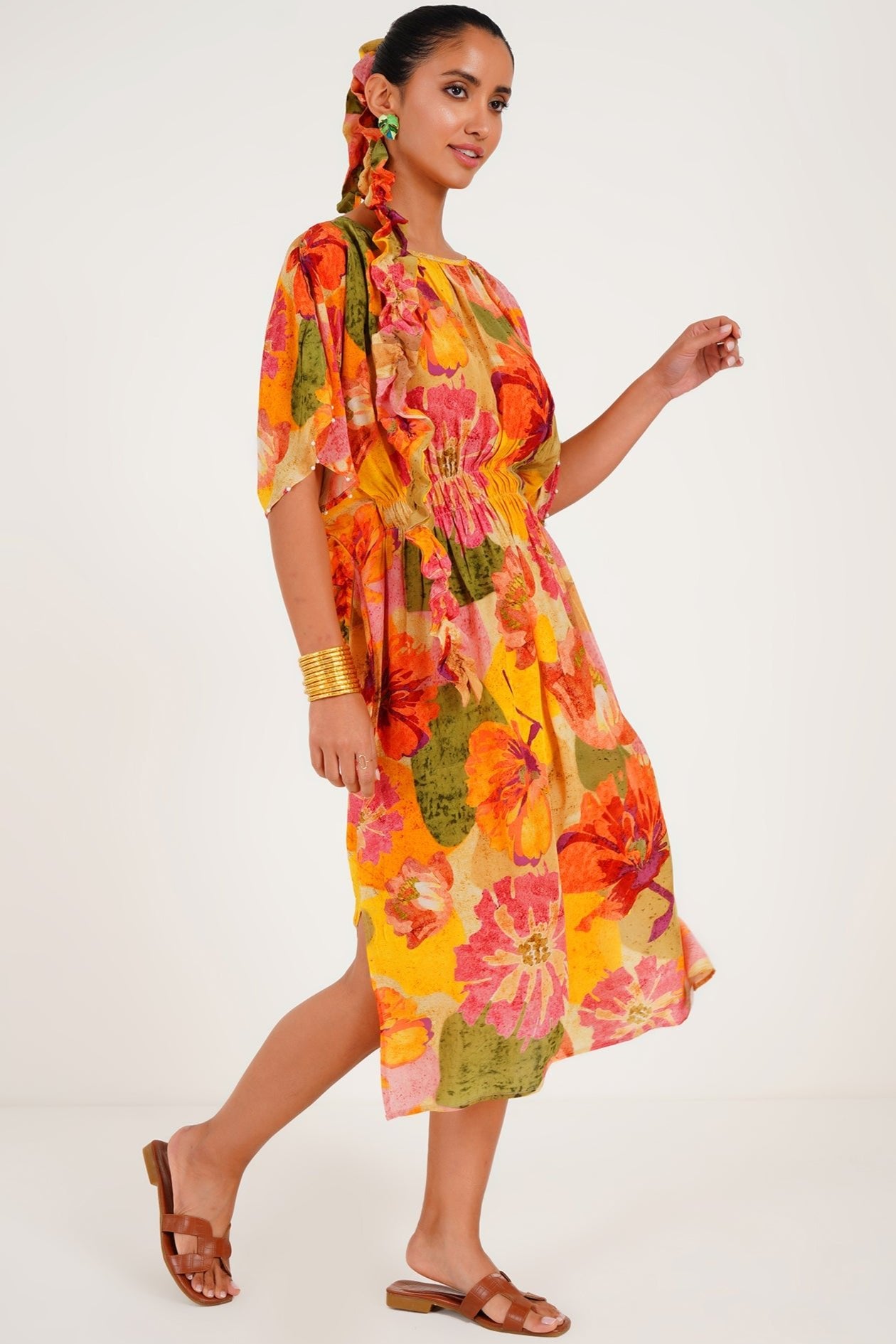 Foliage Kaftan dress - Western Era Dresses for women