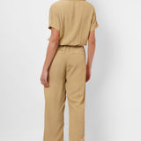 Formal Wear Mustard Jumpsuit With Elasticated Waist - Western Era Jumpsuits for women