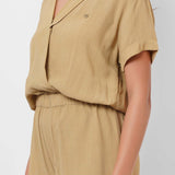 Formal Wear Mustard Jumpsuit With Elasticated Waist - Western Era Jumpsuits for women