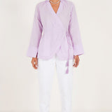 Front Wrap Pleated Top - Western Era Tops for women