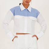 Frostline Contrast Zip Jacket Top - Western Era Tops for women