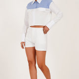Frostline Contrast Zip Jacket Top - Western Era Tops for women