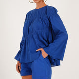 Gathered Vacation Top - Western Era Tops for women