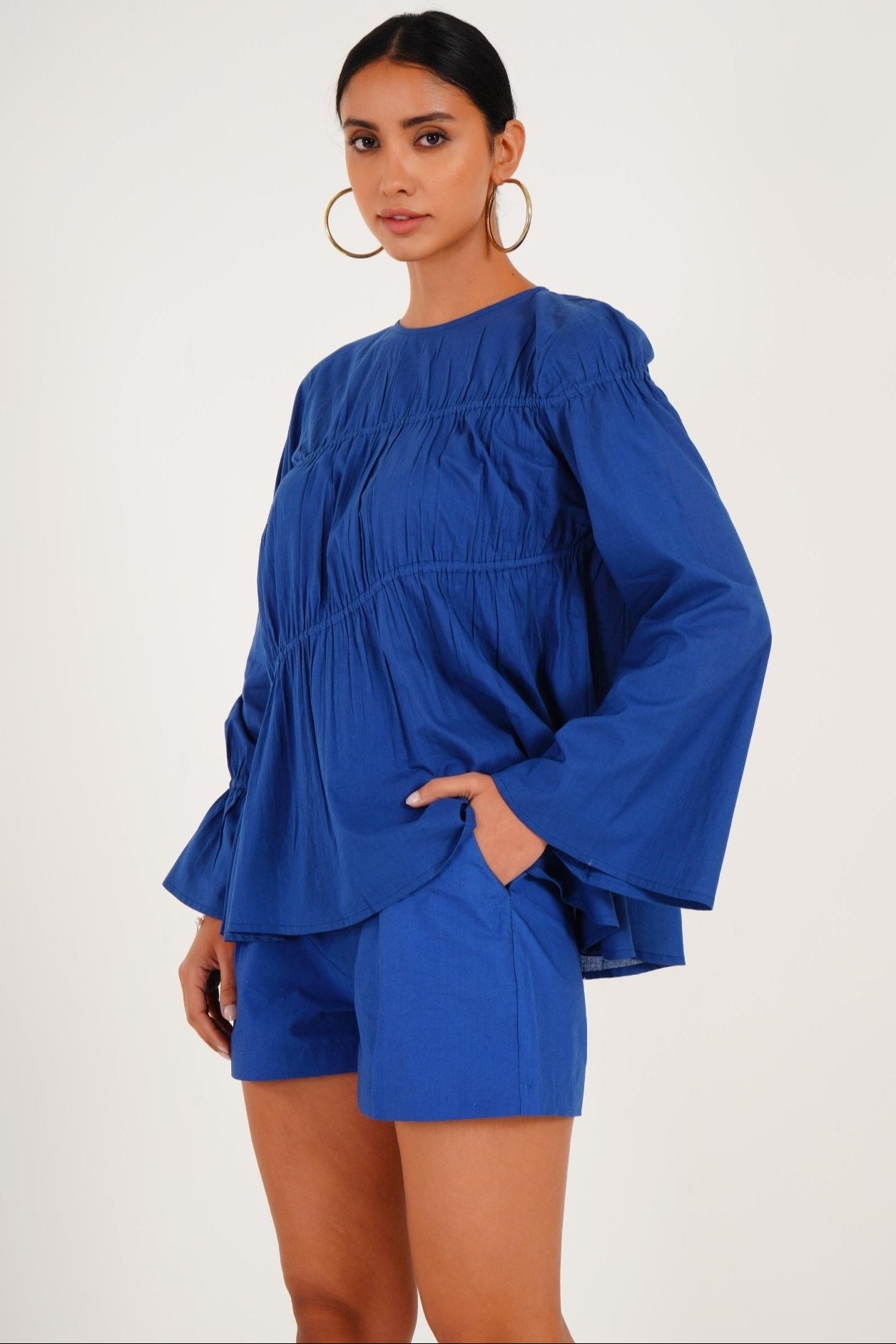 Gathered Vacation Top - Western Era Tops for women