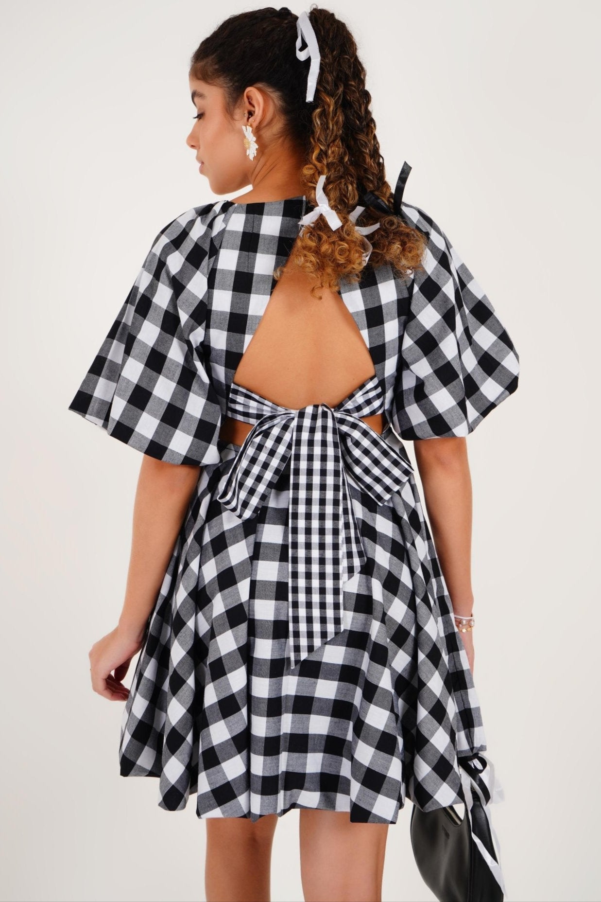 Gingham Summer Dress - Western Era Dresses for women