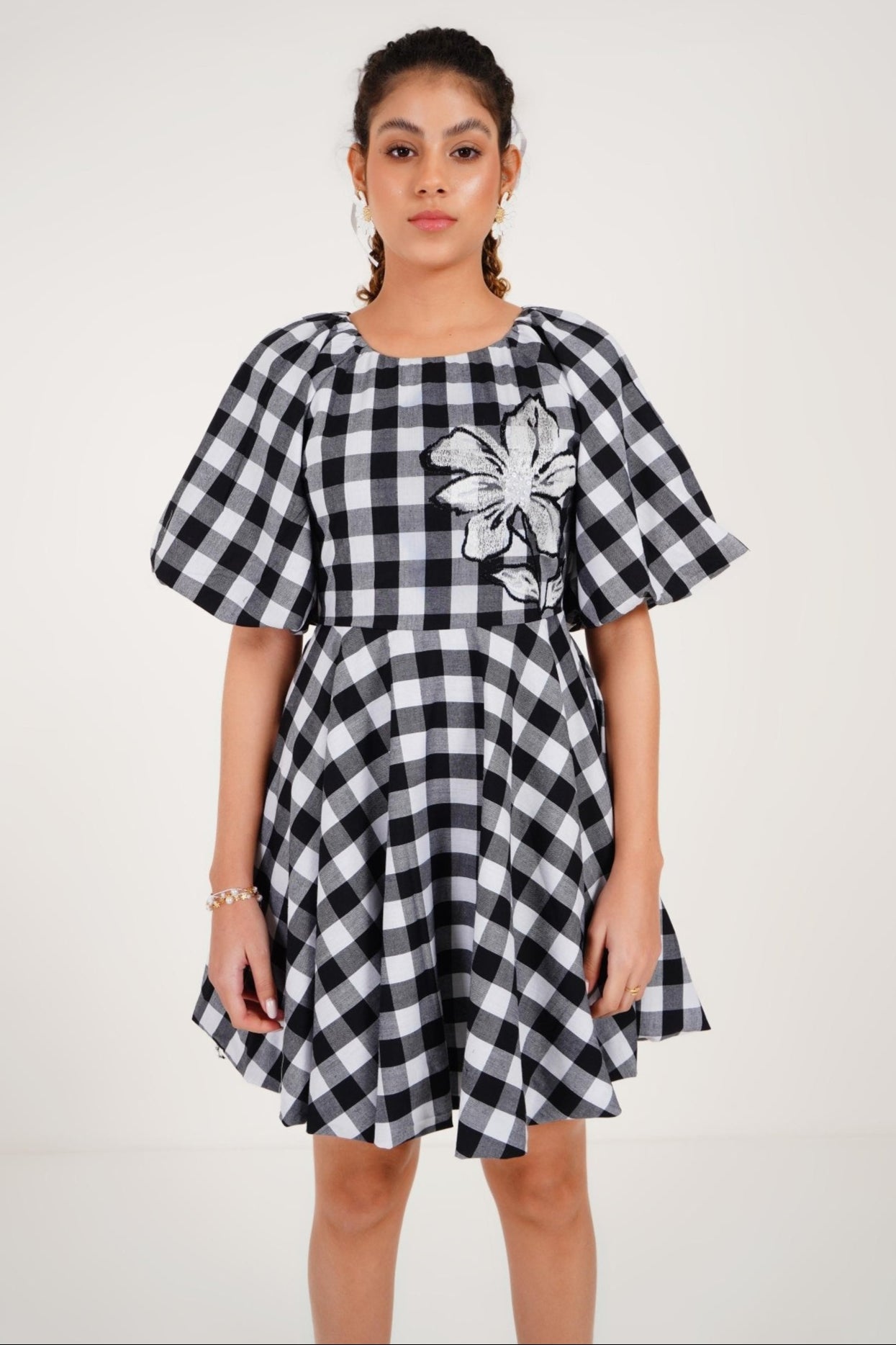 Gingham Summer Dress - Western Era Dresses for women