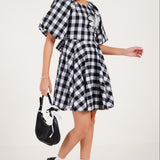 Gingham Summer Dress - Western Era Dresses for women