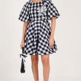 Gingham Summer Dress - Western Era Dresses for women