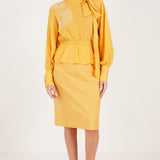 High - Waist Pencil Skirt - Western Era Bottoms for women