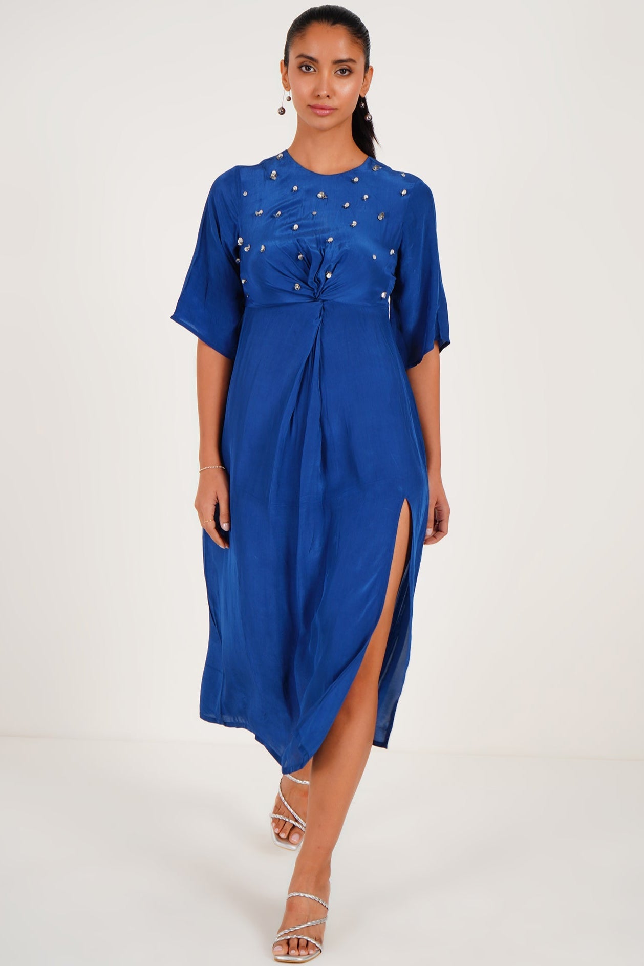 Knot detail midi dress - Western Era Dresses for women