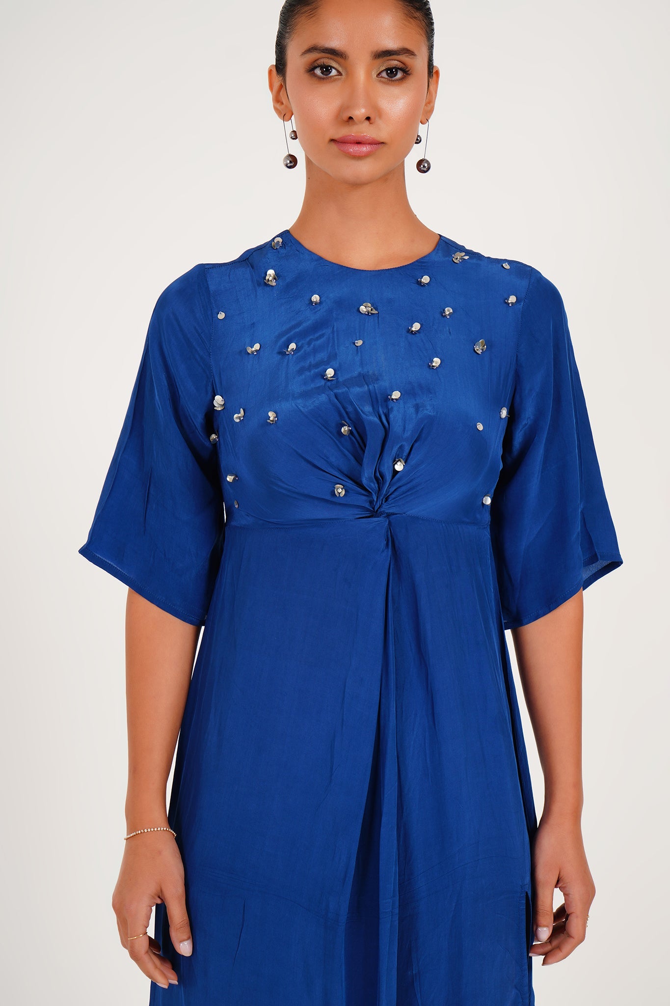Knot detail midi dress - Western Era Dresses for women