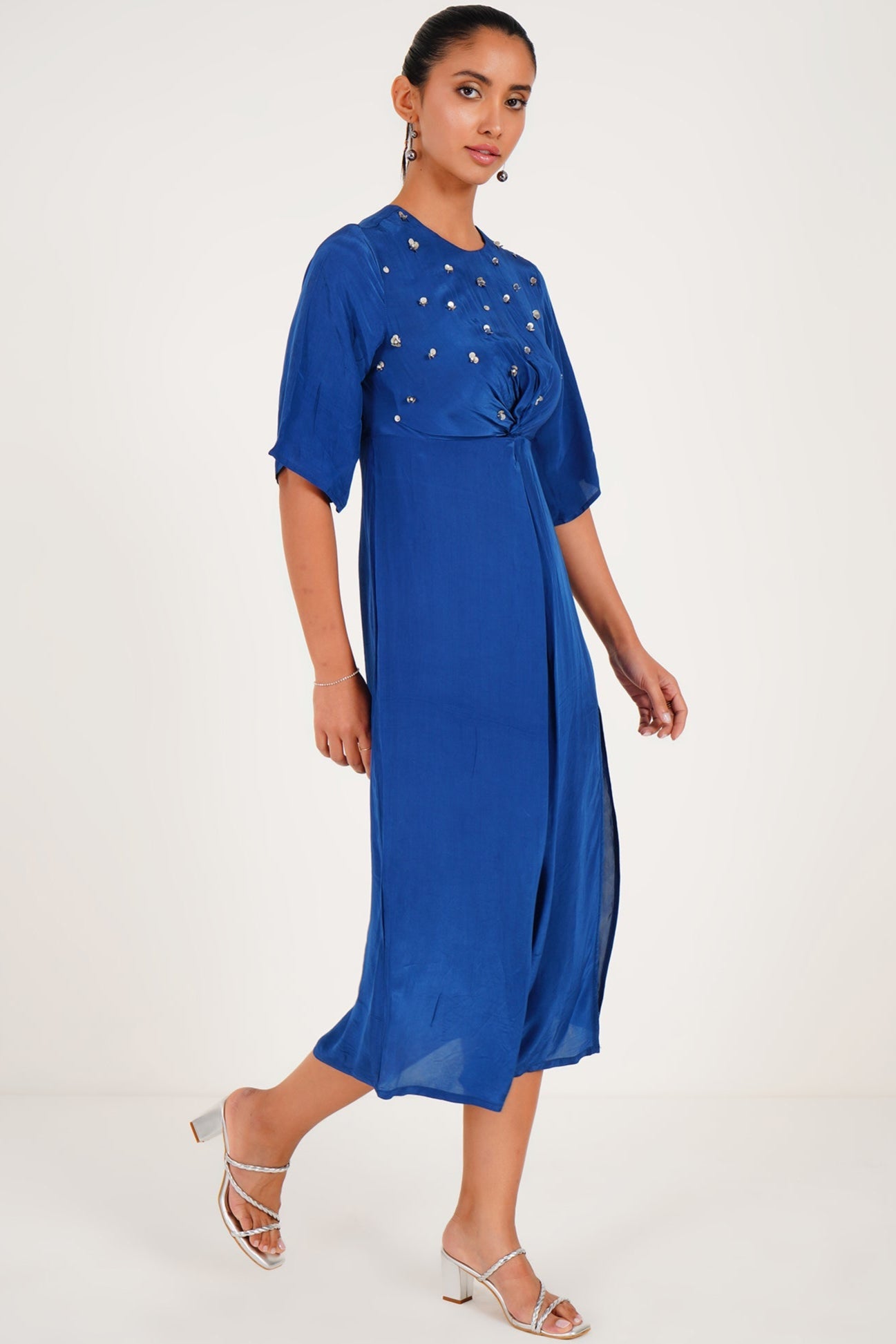 Knot detail midi dress - Western Era Dresses for women