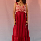 Mesh Maxi Dress with Applique work - Western Era Dresses for women