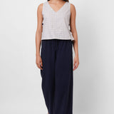 Office Wear Ivory Top With Side Buttons - Western Era Tops for women