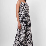 Party Wear Black and White Linen Jumpsuit - Western Era Jumpsuits for women
