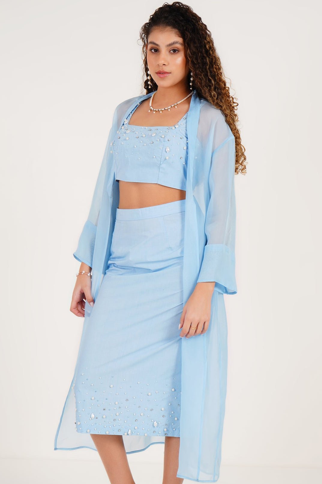 Pearl Soiree 3 - piece set - Western Era Co - ord set for women