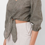 Picnic Wear Front Knot Top - Western Era Tops for women