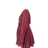 Pinstripe Short Dress with Bow Strap - Western Era Dresses for women