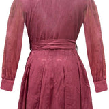 Pinstripe Short Dress with Bow Strap - Western Era Dresses for women