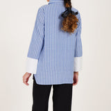Pintuck Striped Shirt Co - ord Set - Western Era Co - ord set for women