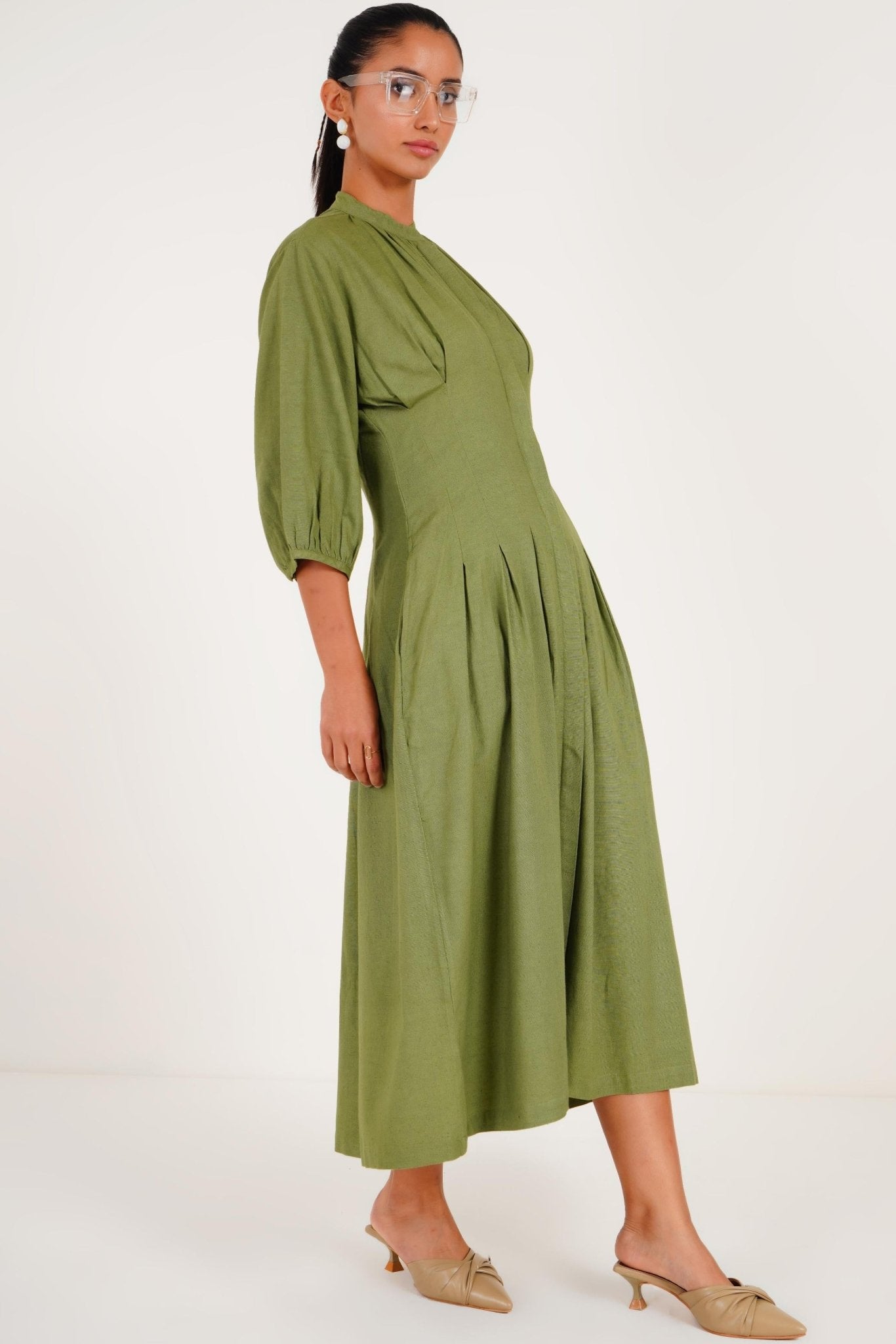 Poplin Box Pleat Dress - Western Era for women
