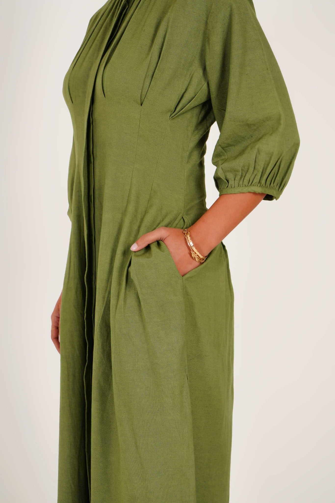 Poplin Box Pleat Dress - Western Era for women