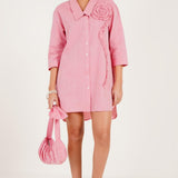 Ruffled Shirt Dress - Western Era Dresses for women