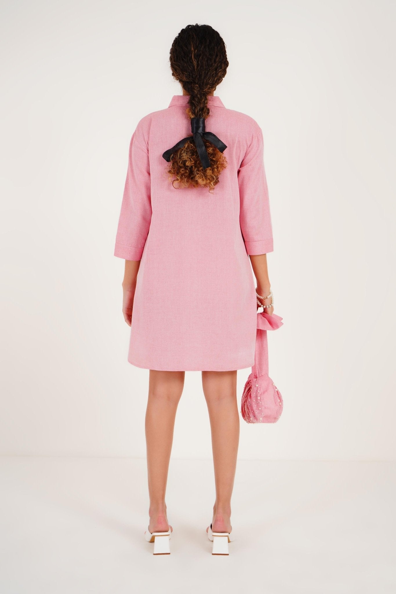 Ruffled Shirt Dress - Western Era Dresses for women