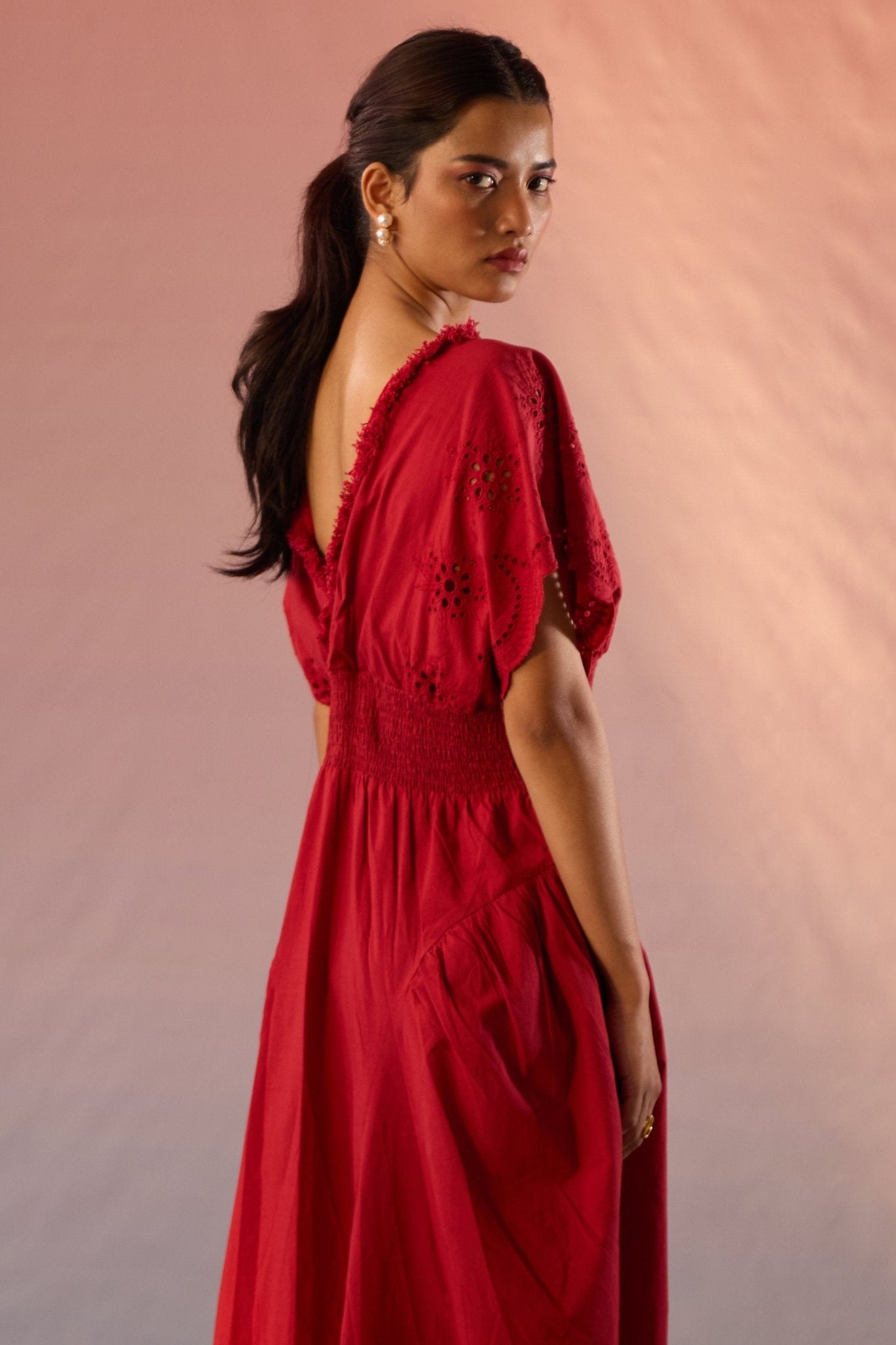 Schiffli Maxi Dress - Western Era Dresses for women