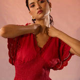 Schiffli Maxi Dress - Western Era Dresses for women