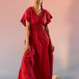 Schiffli Maxi Dress - Western Era Dresses for women