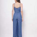 Sleeveless Strappy Denim Jumpsuit - Western Era Jumpsuits for women