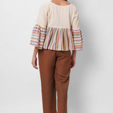 Slim - Fit Tapered Cotton Trousers - Western Era trousers for women