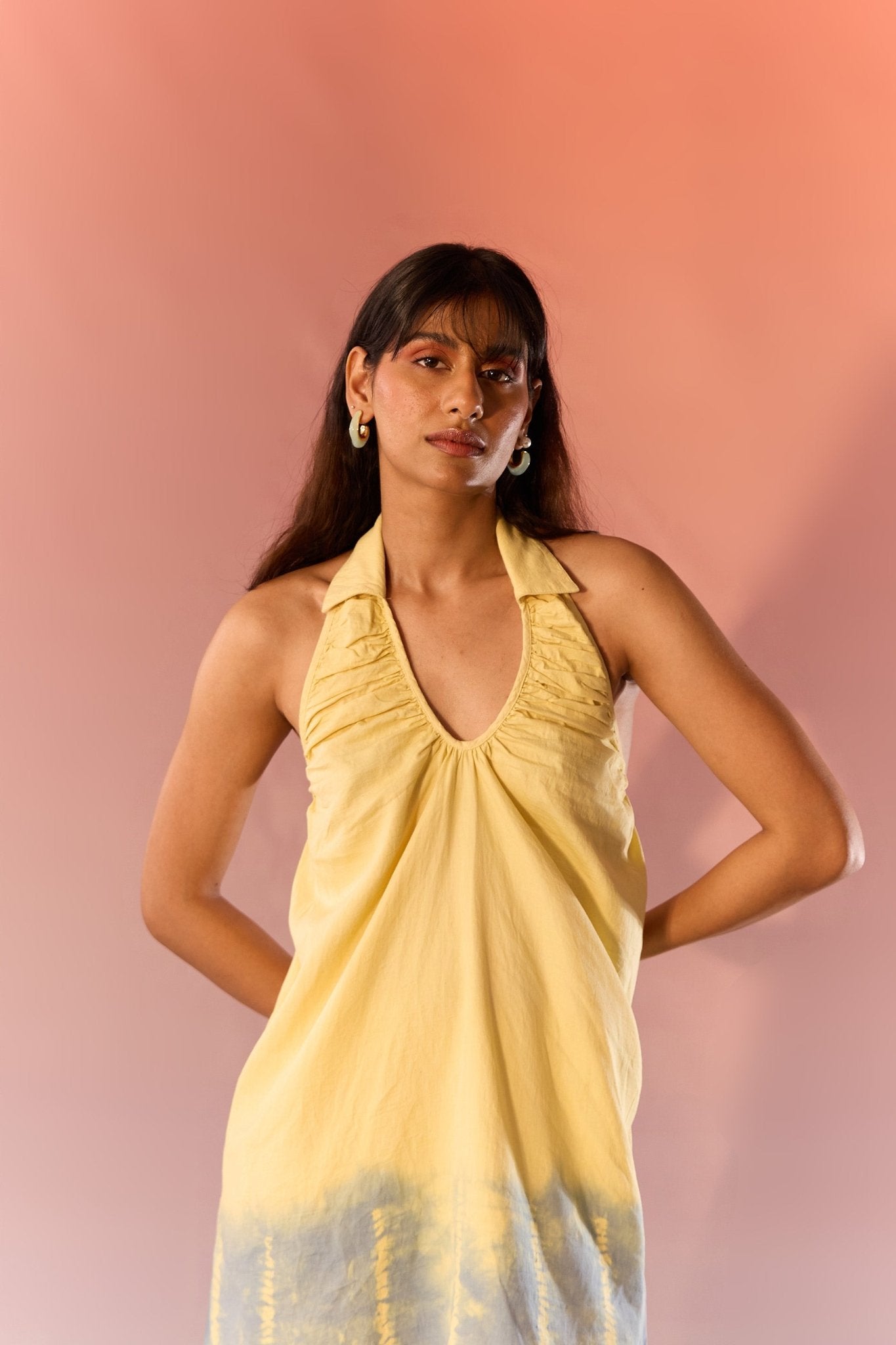 Sun and Slate Tie Dye Halter Dress - Western Era Tops for women
