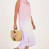 Sunset ombre hand dyed midi dress - Western Era Dresses for women