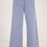 Tailored Blue Herringbone Trouser - Western Era trousers for women