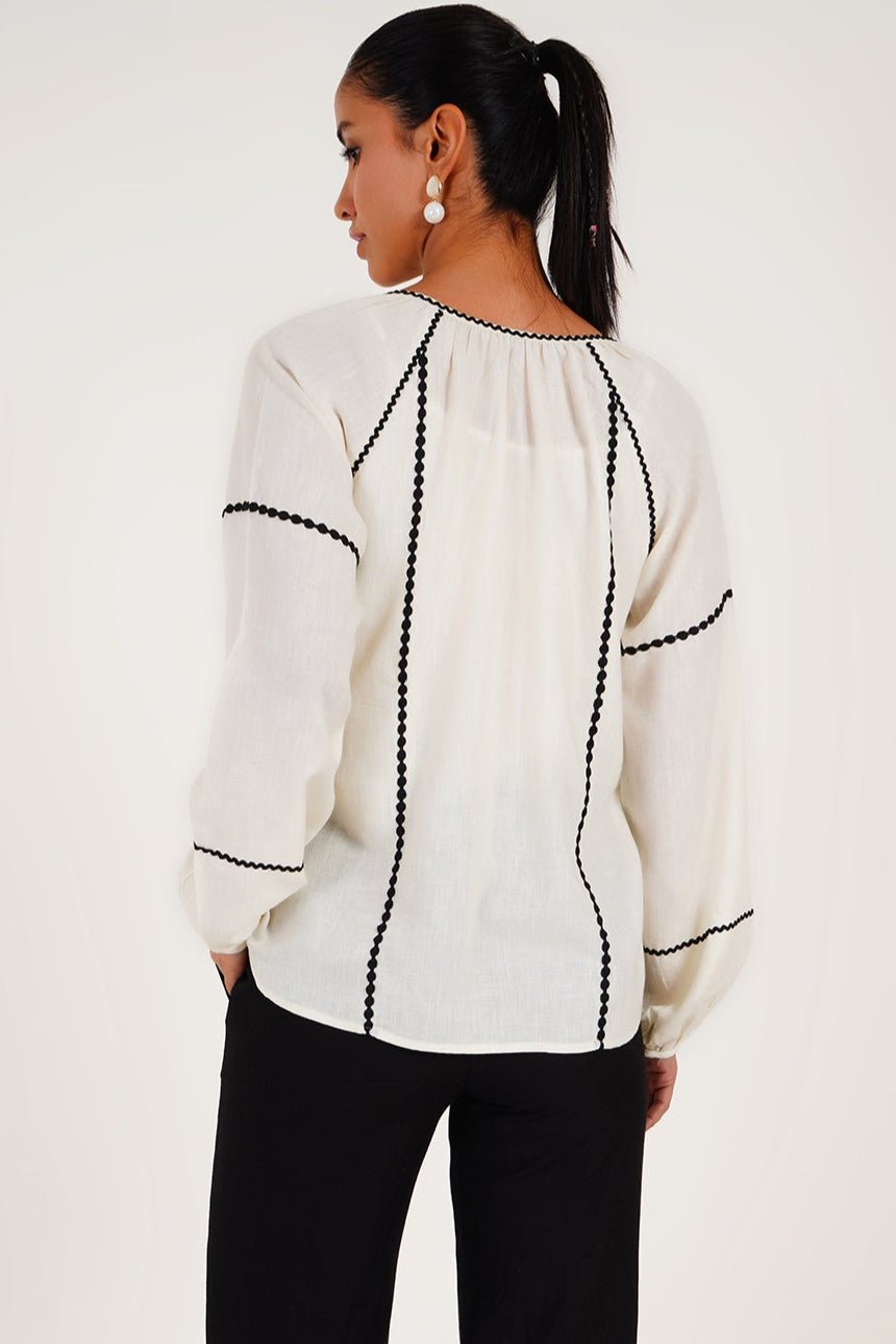 The Ivory Ladder - Stitch Top - Western Era Tops for women