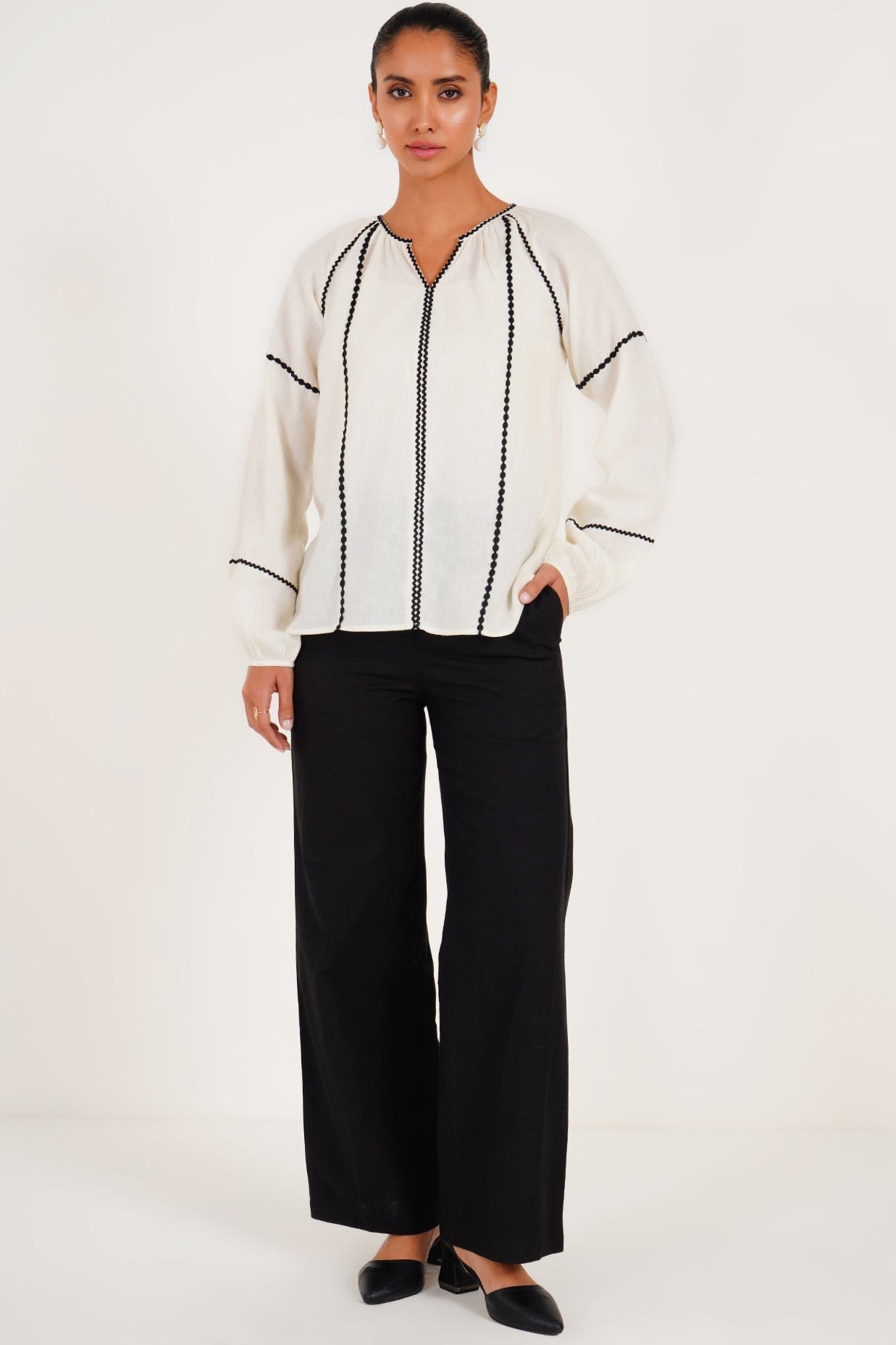 The Ivory Ladder - Stitch Top - Western Era Tops for women