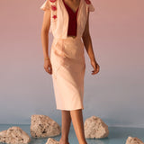 Three Piece Set of Jacket Bustier and Skirt - Western Era Co - ord set for women