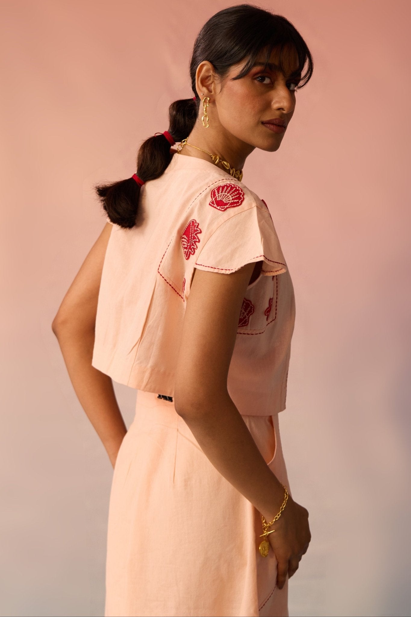 Three Piece Set of Jacket Bustier and Skirt - Western Era Co - ord set for women